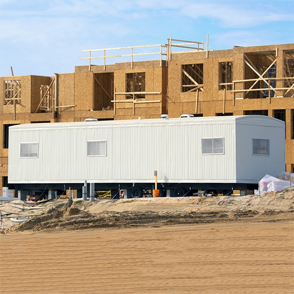 our construction trailers can include amenities such as restrooms, hvac systems, and electrical hookups